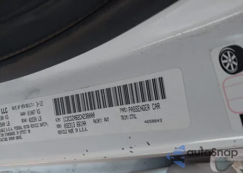 2012 Dodge Avenger Se from USA, damaged, VIN 1C3CDZAB2CN238000